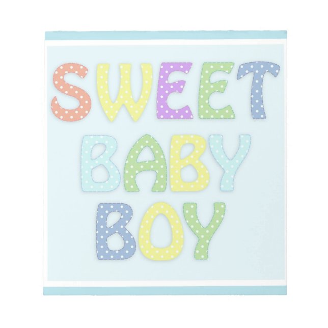 Baby Boy Notepad (Front)