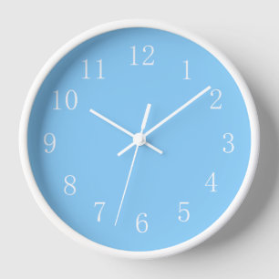 Baby Boy Nursery Blue with White Trim Wall Clock