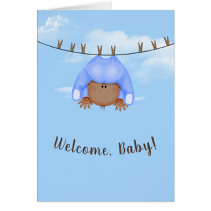 Baby Boy On Clothesline