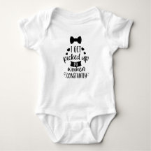 Baby boy outfit with cute saying