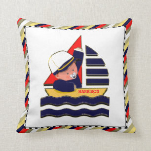 baby boy personalised gift cushion
