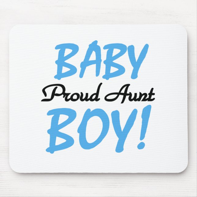 Baby Boy Proud Aunt Mouse Pad (Front)