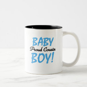 Baby Boy Proud Cousin Two-Tone Coffee Mug