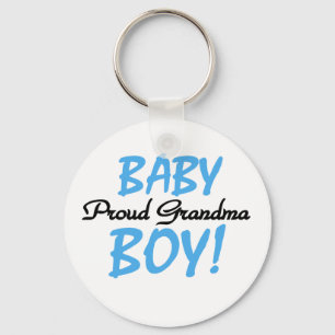 Baby Boy Proud Grandma Key Ring