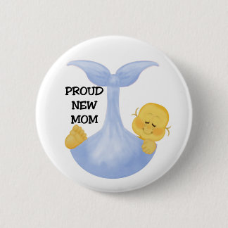 Baby Boy Proud Mum 6 Cm Round Badge