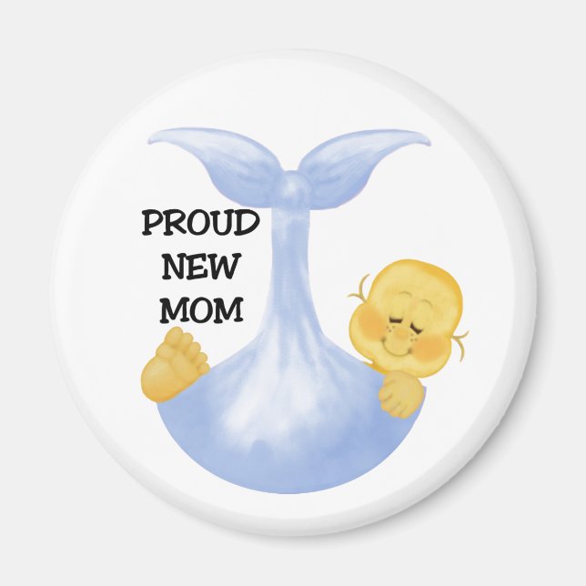 Baby Boy Proud Mum Magnet (Front)