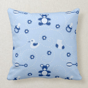 Baby-boy Quilt Pattern Cushion
