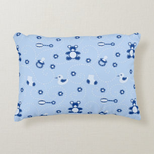Baby-boy Quilt Pattern Decorative Cushion