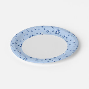 Baby-boy Quilt Pattern Paper Plate