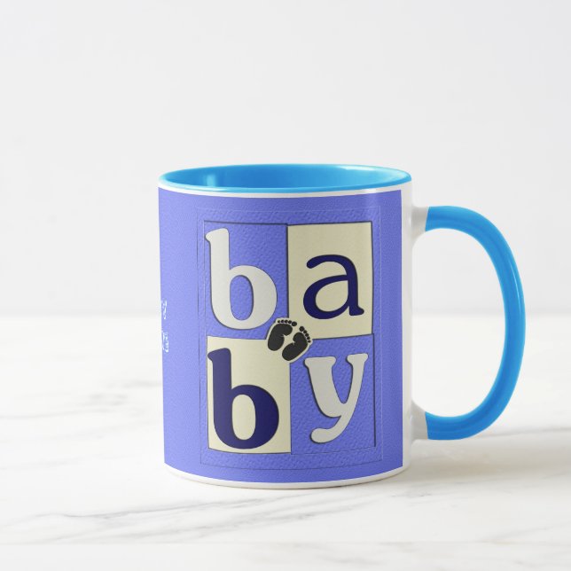 Baby Boy Ringer Mug (Right)