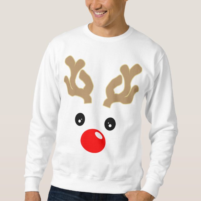 Baby Boy Rudolph Reindeer Sweatshirt (Front)