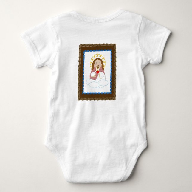Baby Boy Scapular Bodysuit (Back)
