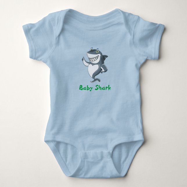 Baby boy shark bodysuit (Front)