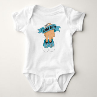Baby Boy Shoe Banner – A Cute and Classic Welcome Baby Bodysuit