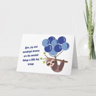 Baby Boy Shower Card
