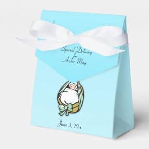 Baby Boy Shower Cute and Fun Delivery Stork Favour Box