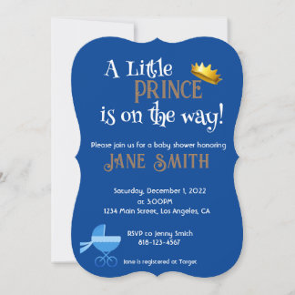 Baby Boy Shower Invitation
