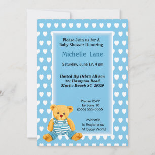 Baby Boy Shower Invitation