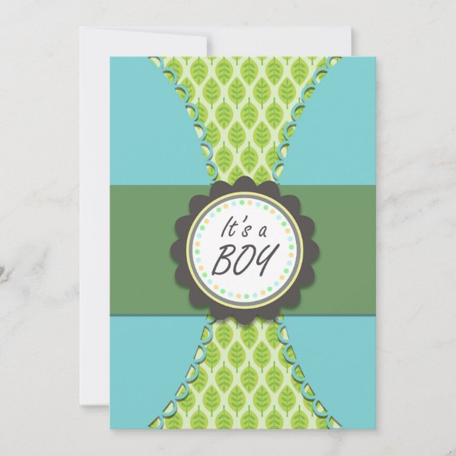 Baby Boy Shower Invitations (Front)