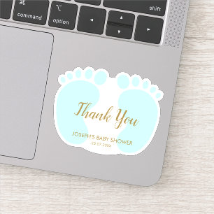 Baby Boy shower party favor thank you