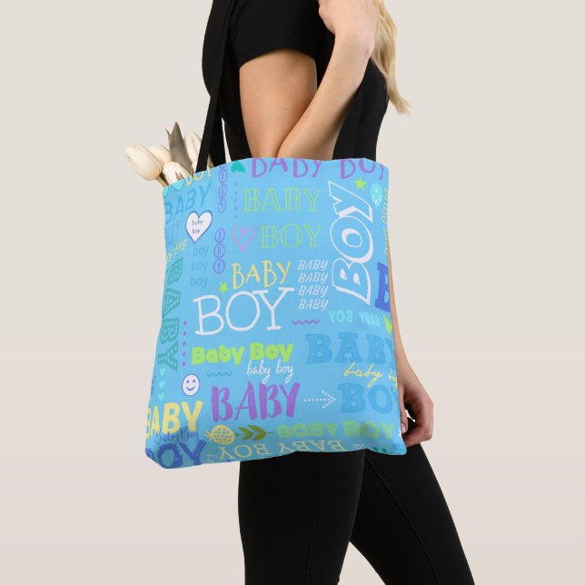 Baby Boy Tote Bag (Close Up)