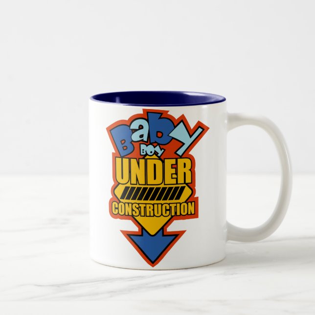 Baby Boy Under Construction Mug (Right)