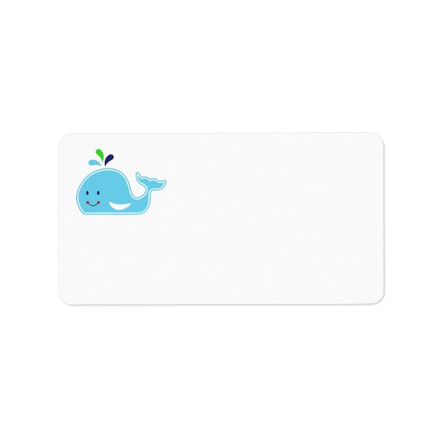 Baby Boy Whale Label (Front)