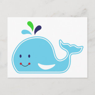 Baby Boy Whale Postcard