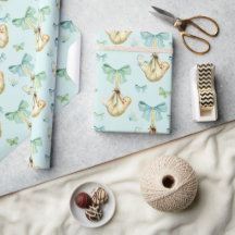 Baby Boy Wrapping Paper
