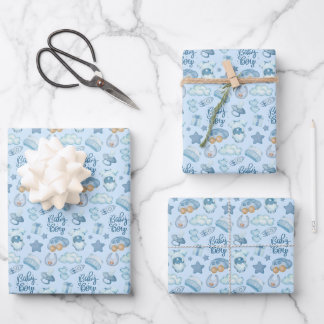 Baby Boy Wrapping Paper Sheet