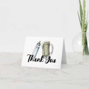 Baby Brewing Baby Shower Thank You Card
