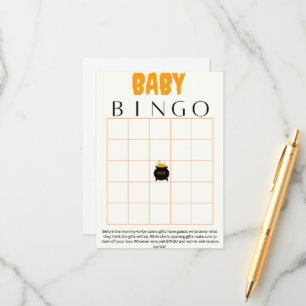 Baby brewing bingo baby shower game enclosure card