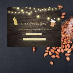 Baby Brewing Gold Guessing Game Baby Shower Enclosure Card