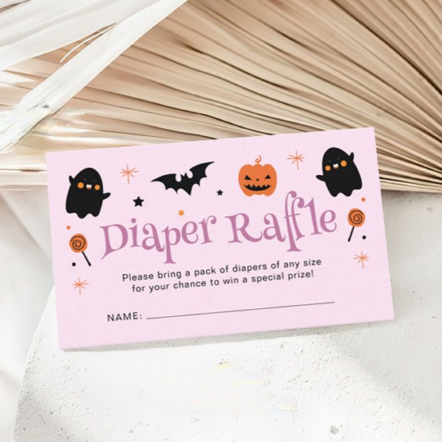 Baby Brewing Halloween Baby Shower Diaper Raffle Enclosure Card (Creator Uploaded)