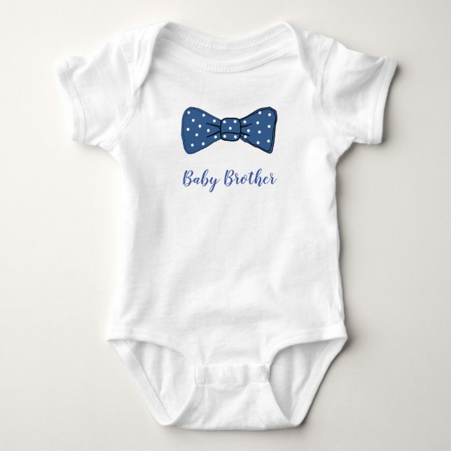 Baby Brother Bow Tie Vest Bodysuit (Front)