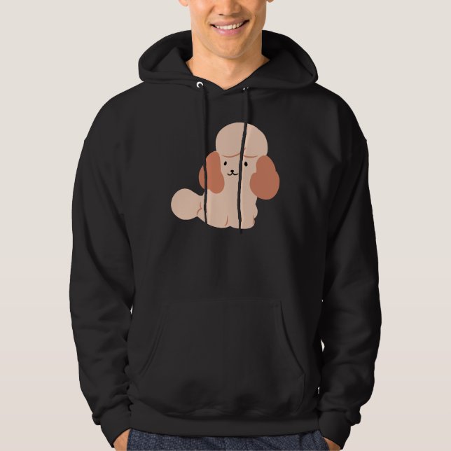 Baby Brown Poodle Hoodie (Front)