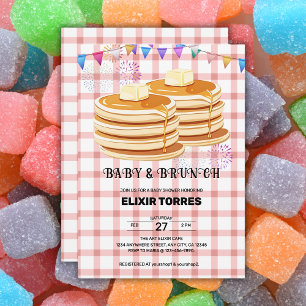 Baby & Brunch Festive Souffle Baby Shower Invitation