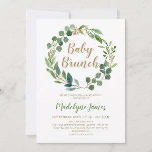 Baby Brunch Invitation Card