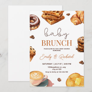Baby Brunch Neutral Baby Shower Invite, Breakfast Invitation