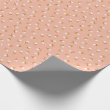 Baby buds blush wrapping paper for gifts & crafts