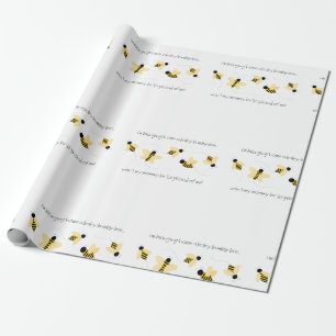 Baby Bumble Bee Wrapping Paper