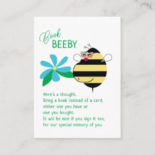 Baby Bump Mum Bee with Glasses Book Beeby Enclosure Card