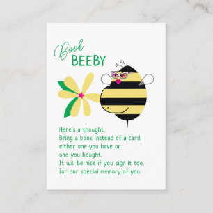 Baby Bump Mum Bee with Glasses Book Beeby Enclosure Card