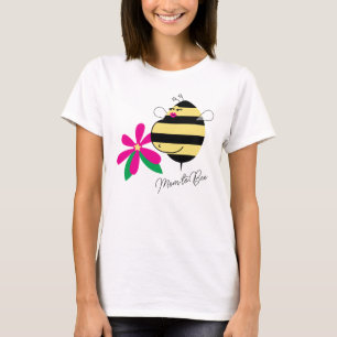 Baby Bump Pink Floral Mum to Bee T-Shirt