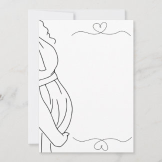 Baby Bump Pregnancy Note Card