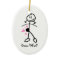 Baby Bump Stick Mum Personalised Ornament