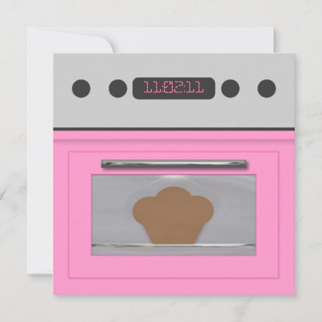 Baby Bun Recipe Invitation(light pink) Invitation (Front)