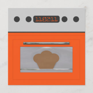 Baby Bun Recipe Invitation(orange three) Invitation