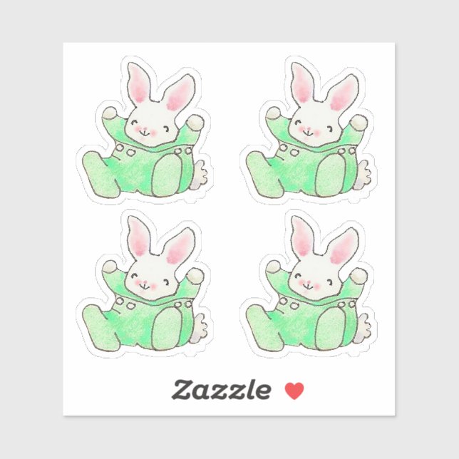 Baby Bunnies Sticker (Sheet)