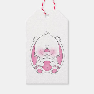 Baby Bunny Cartoon Gift Tags